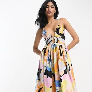 NWOT ASOS STRAPPY SUN  DRESS IN SIZE 8